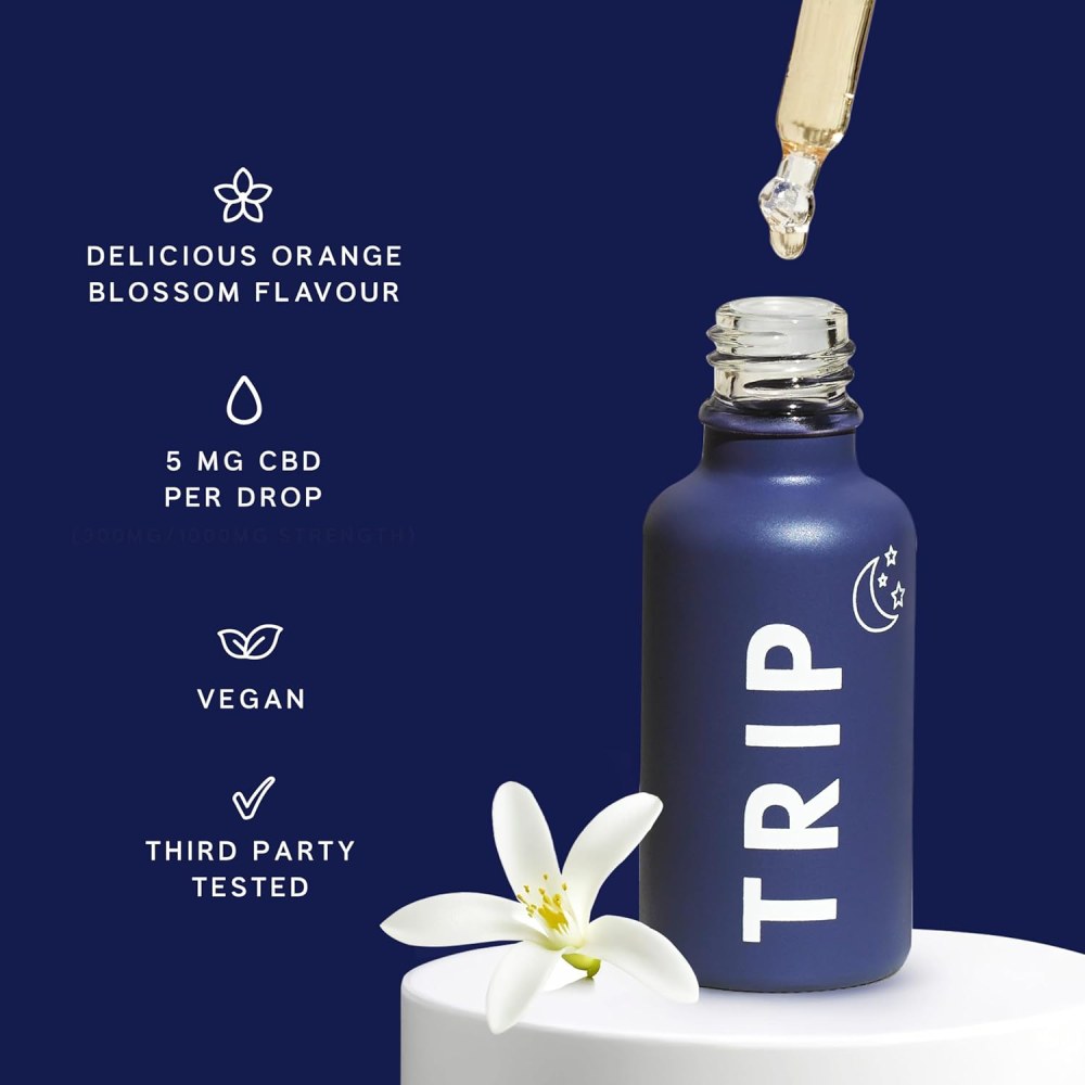 Trip Dream Drops 3000mg CBD Helps Relax and Calm the Body and Mind Orange Blossom & Chamomile 30ml