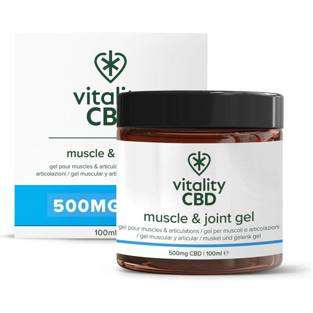 Vitality CBD Muscle & Joint Gel 500mg CBD 100ml