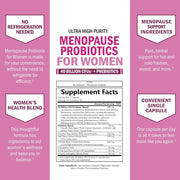 BioSchwartz Menopause Probiotics 40 Billion CFU For Women It Helps Promote Digestive Health, Balance Gut Bacteria, and Support Hormonal Well-Being 60 Caps
