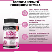 BioSchwartz Menopause Probiotics 40 Billion CFU For Women It Helps Promote Digestive Health, Balance Gut Bacteria, and Support Hormonal Well-Being 60 Caps