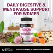 BioSchwartz Menopause Probiotics 40 Billion CFU For Women It Helps Promote Digestive Health, Balance Gut Bacteria, and Support Hormonal Well-Being 60 Caps
