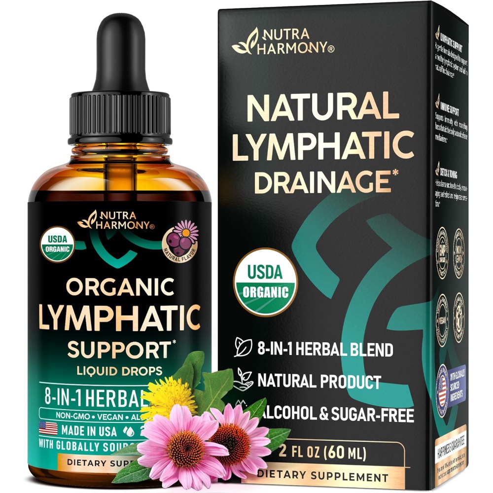 Nutra Harmony Natural Lymphatic Drainage To Support the Body’s Lymphatic System and Promote Healthy Fluid Balance 60ml