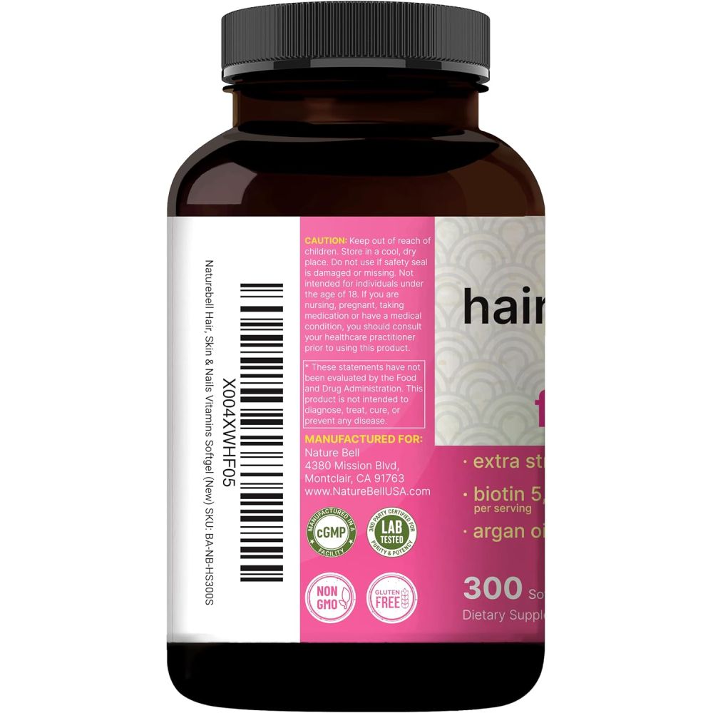 Naturebell Hair Skin & Nails Vitamins FOr Women 300 Softgels