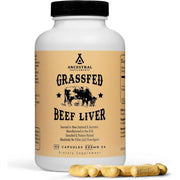 Ancestral Supplement Beef Liver 500mg Support Energy, Blood Health, and Overall Vitality 180 Caps