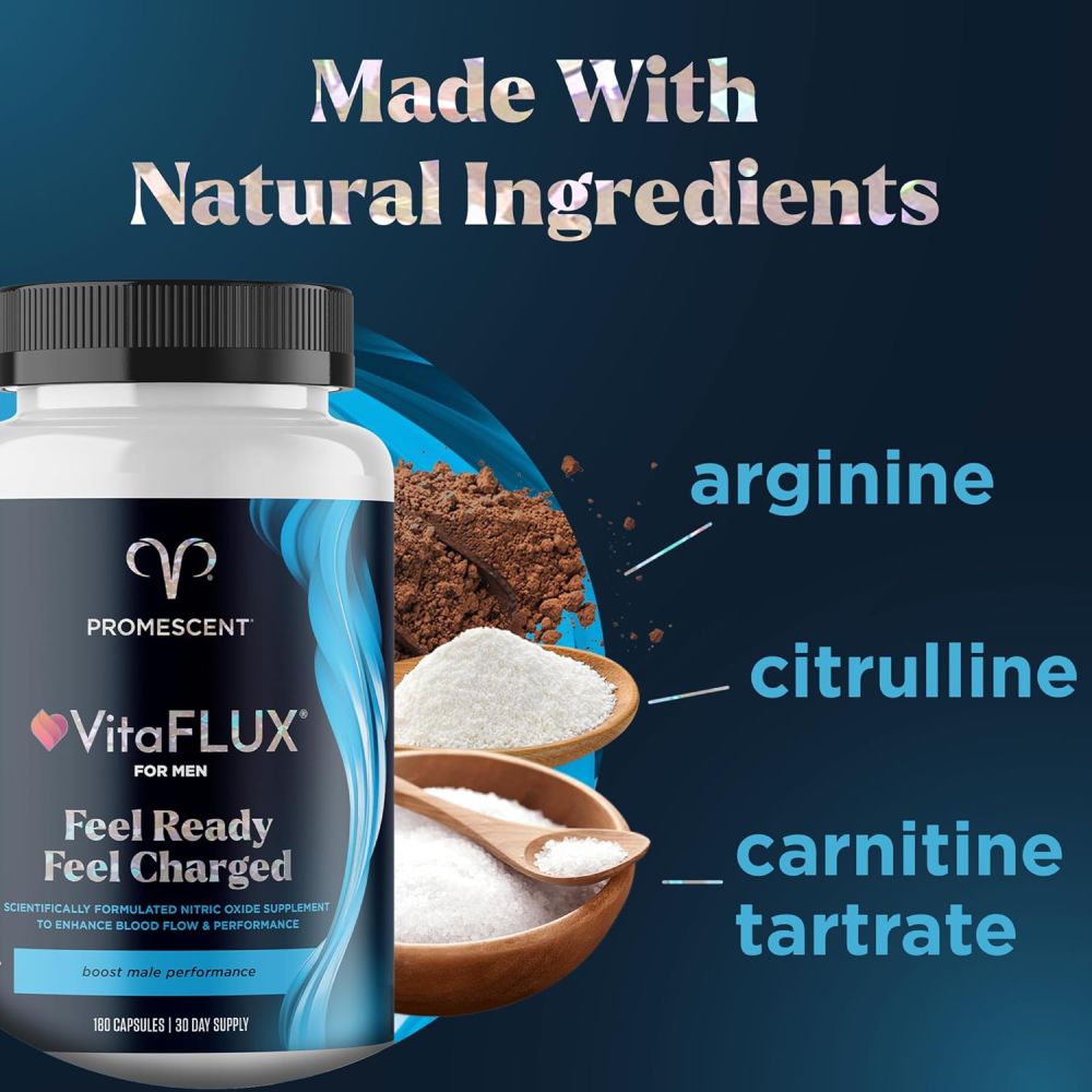 Promescent Vitaflux For Men To Support Men’s Health, Enhance Daily Vitality, and Promote Overall Energy and Performance 180 Caps