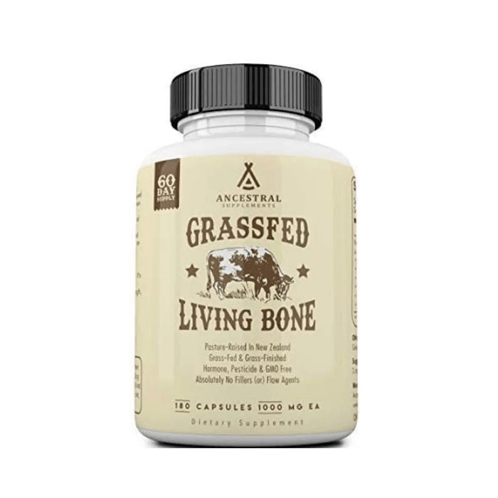 Ancestral Supplement Living Bone 1000mg To Support Bone Strength, Joint Health, and Overall Skeletal Wellness 180 Caps