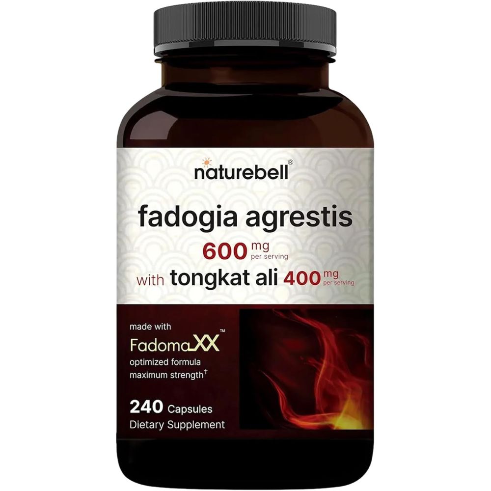Naturebell Fadogia Agrestis 600mg To Support Men’s Wellness, Strength, and Overall Vitality 240 Caps