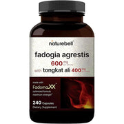 Naturebell Fadogia Agrestis 600mg To Support Men’s Wellness, Strength, and Overall Vitality 240 Caps
