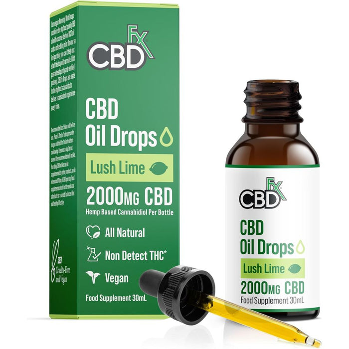 CBD FX Oil Spray 2000mg Lush Time Flavor Helps Reduce Stress, and Supports General Health 30ml