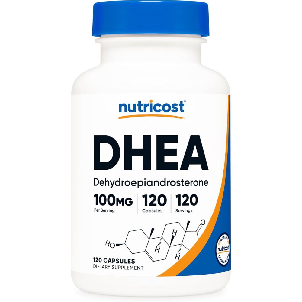 Nutricost Dhea 100mg To Support Overall Wellness, Energy, and Hormonal Balance 120 Caps