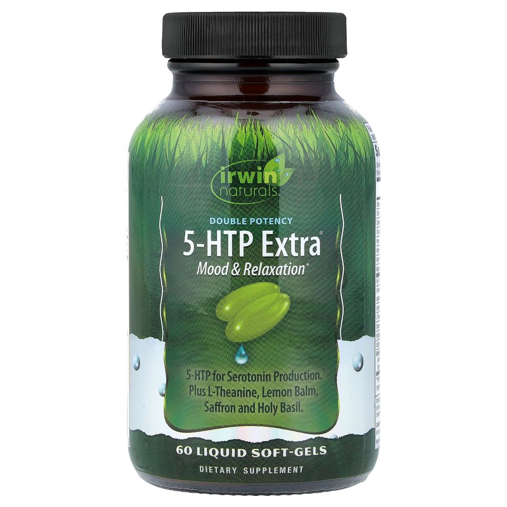 Irwin Naturals 5 Htp Extra To Help Promote Psychological Well-Being and Reduce Daily Stress 60 Liquid Softgels