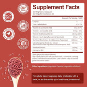 Totaria Red Yeast Rice + CoQ10 To Support Cardiovascular Health, Promote Cellular Energy Production, and Provide Antioxidant Protection 120 Caps