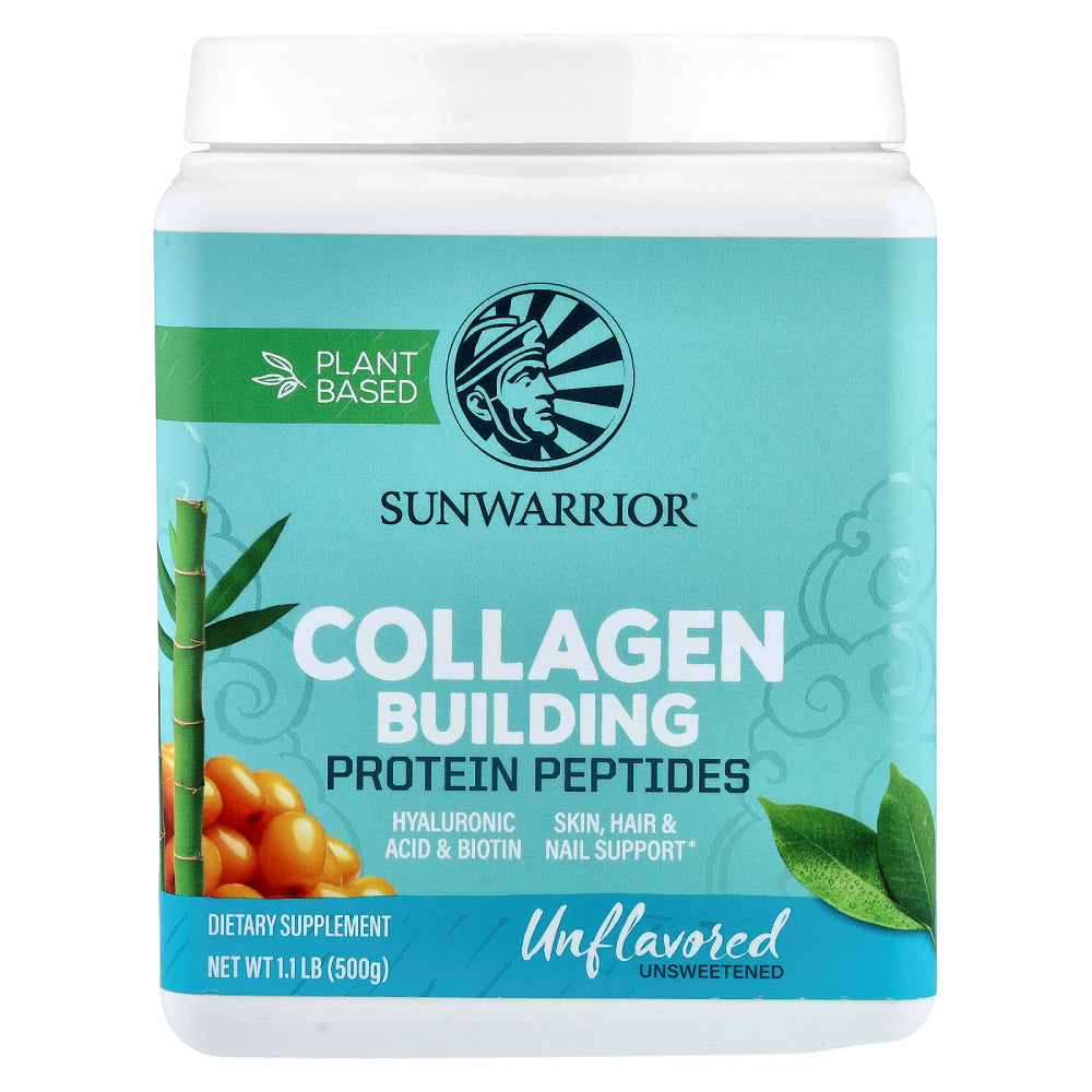 SunWarrior Collagen Building Peptides Protein To Support The Body's Natural Collagen Production and To Promote Healthy Skin, Hair, Nails, and Joints Salted Caramel Flavour 500g