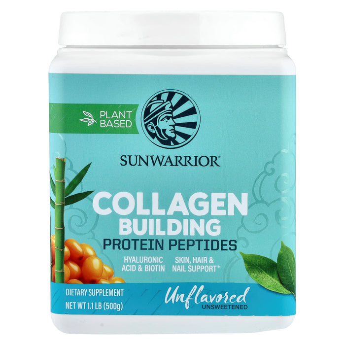 SunWarrior Collagen Building Peptides Protein To Support The Body's Natural Collagen Production and To Promote Healthy Skin, Hair, Nails, and Joints Salted Caramel Flavour 500g