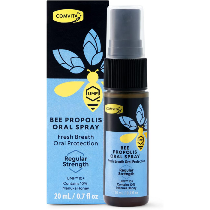 Comvita Bee Propolis Oral Spray Supports Oral and Throat Health, Soothes Sore Throats, Reduces Discomfort, and Enhances the Body's Natural Defenses Against Everyday Irritants 20ml