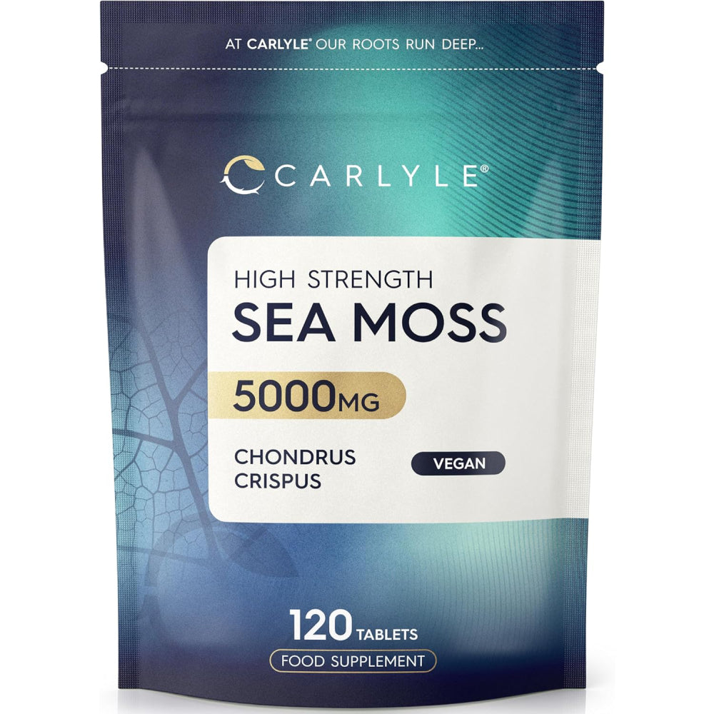 Carlyle Sea Moss 5000mg To Support Immune and Digestive Health 120 Veg Tablets