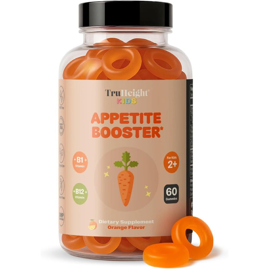Truheight Kids Appetite Booster Support Children’s Appetite and Overall Growth It Helps Improve Digestion, Promote Healthy Development, and Provide Lasting Energy For Kids Daily aActivities 60 Gummies