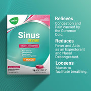 Axiv Sinus Cough & Congestion 24 Softgels