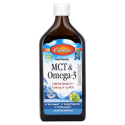 Carlson Mct 9100mg & Omega 3 1480mg Support Daily Energy, Heart Health, and Brain Function 500ml Lemon Flavor