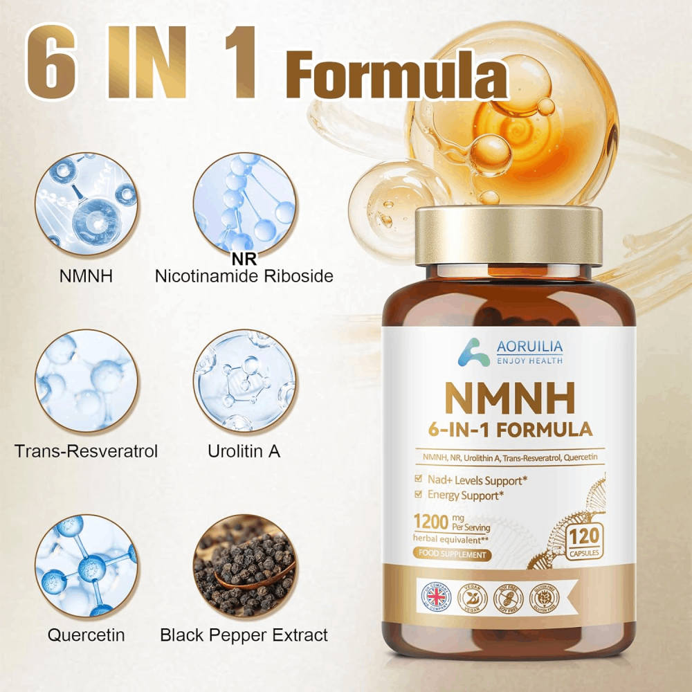 Aoruilia NMNH 120mg Support Cellular Energy Production 120 Caps