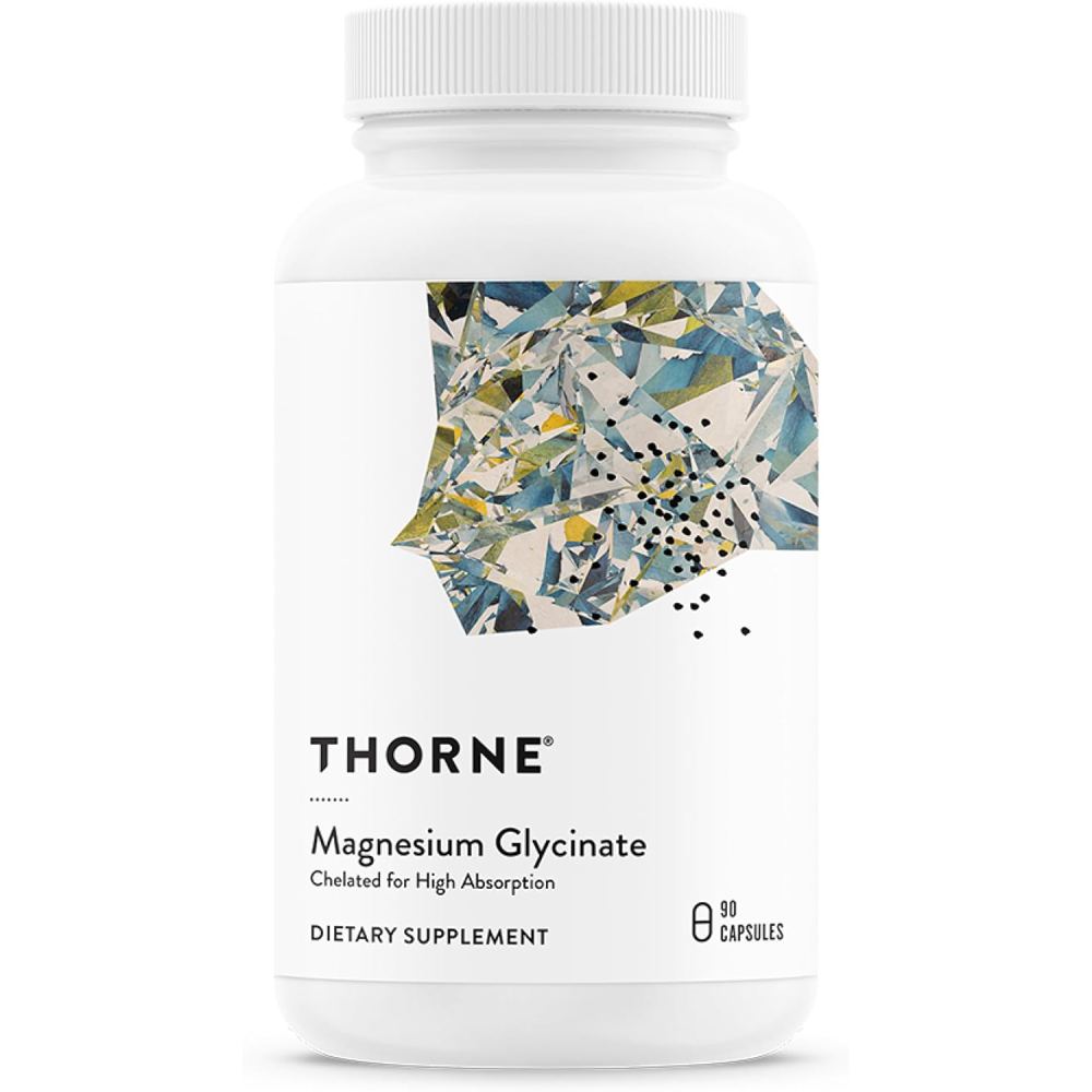 Thorne Magnesium Glycinate To Support Relaxation, Promote Restful Sleep, and Maintain Healthy Muscle and Nerve Function 90 Capsules