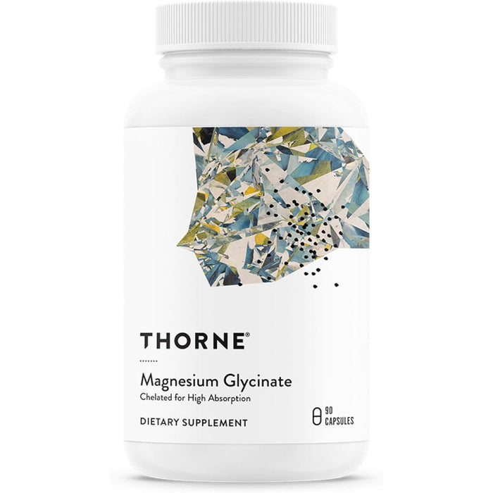 Thorne Magnesium Glycinate To Support Relaxation, Promote Restful Sleep, and Maintain Healthy Muscle and Nerve Function 90 Capsules