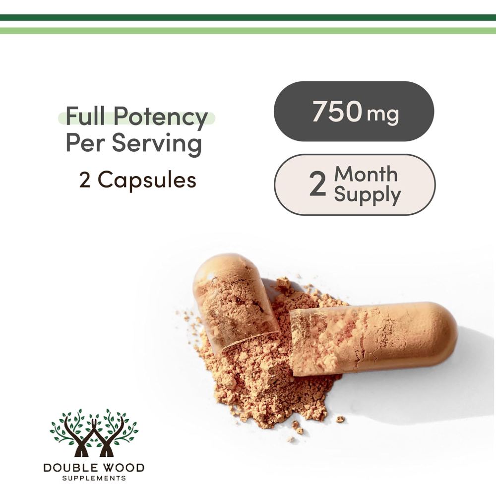 Double Wood Resveratrol 500mg To Provide Powerful Antioxidant Support, Helping Protect Cells From Oxidative Stress While Promoting Heart and Cardiovascular Health 120 Caps