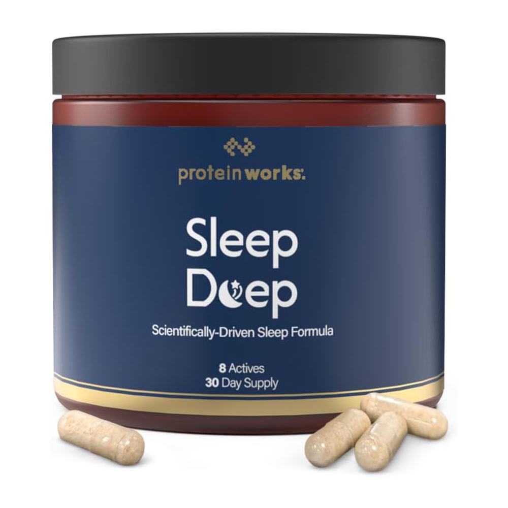 Protein Works Sleep Deep To Promote Relaxation and Support Restful, Restorative Sleep 60 Caps