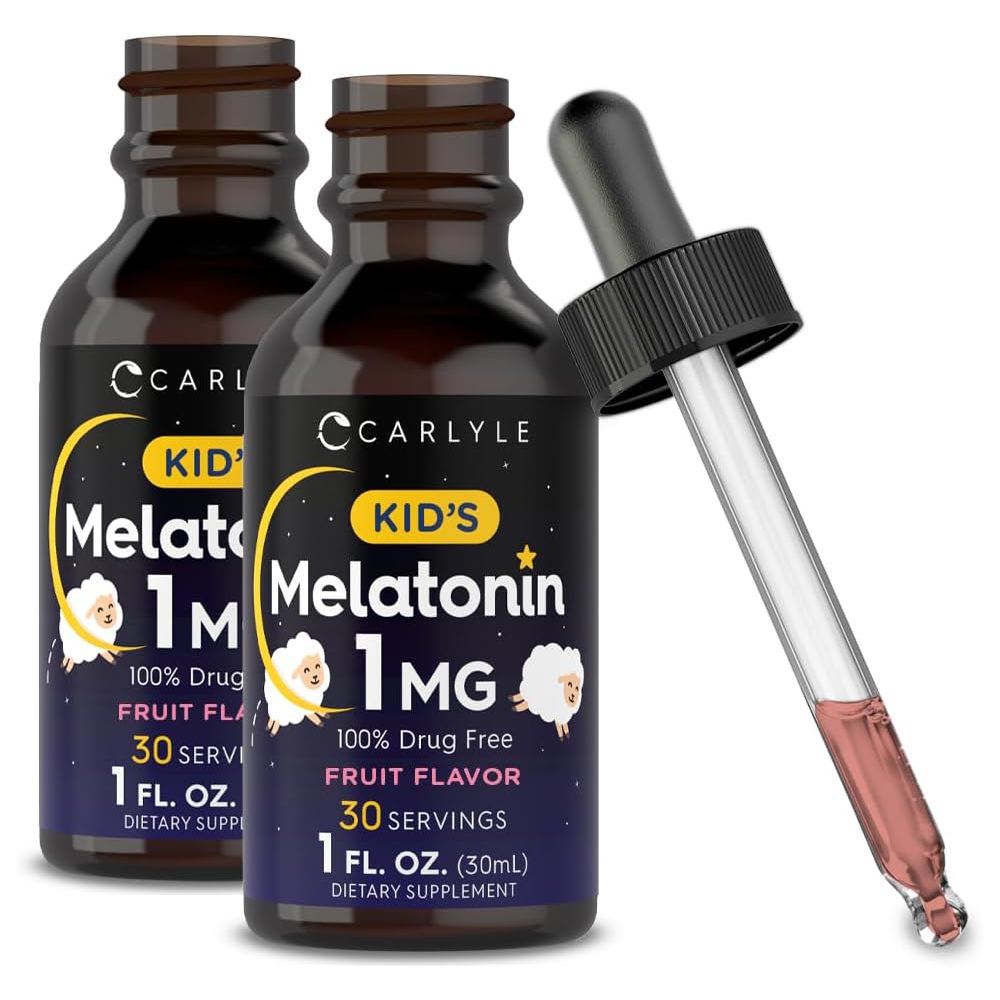 Carlyle Kids Melatonin helps promote relaxation before bedtime and encourages restful, quality sleep to support a healthy nighttime routine 30ml