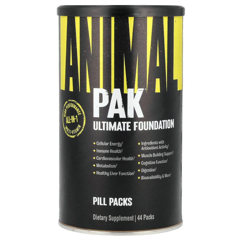 Animal Pak Ultimate Foundation to support athletes and active iindividuals 44 Packs