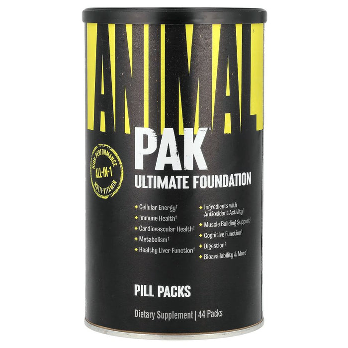 Animal Pak Ultimate Foundation to support athletes and active iindividuals 44 Packs