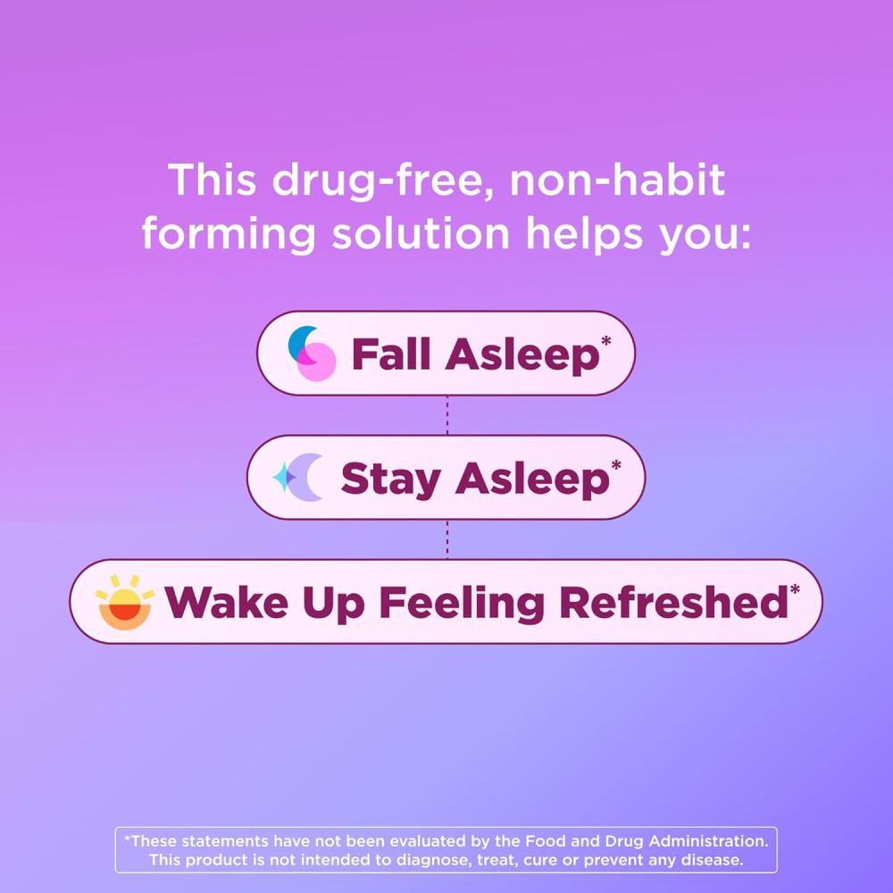 Olly Sleep To Support Restful Sleep and Relaxation 70 Gummies Blackberry Zen Flavor