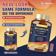 Totaria Magnesium Glycinate & D3 5000iu +K2 180mcg To Support Bone, Muscle, and Cardiovascular Health 120 Softgels