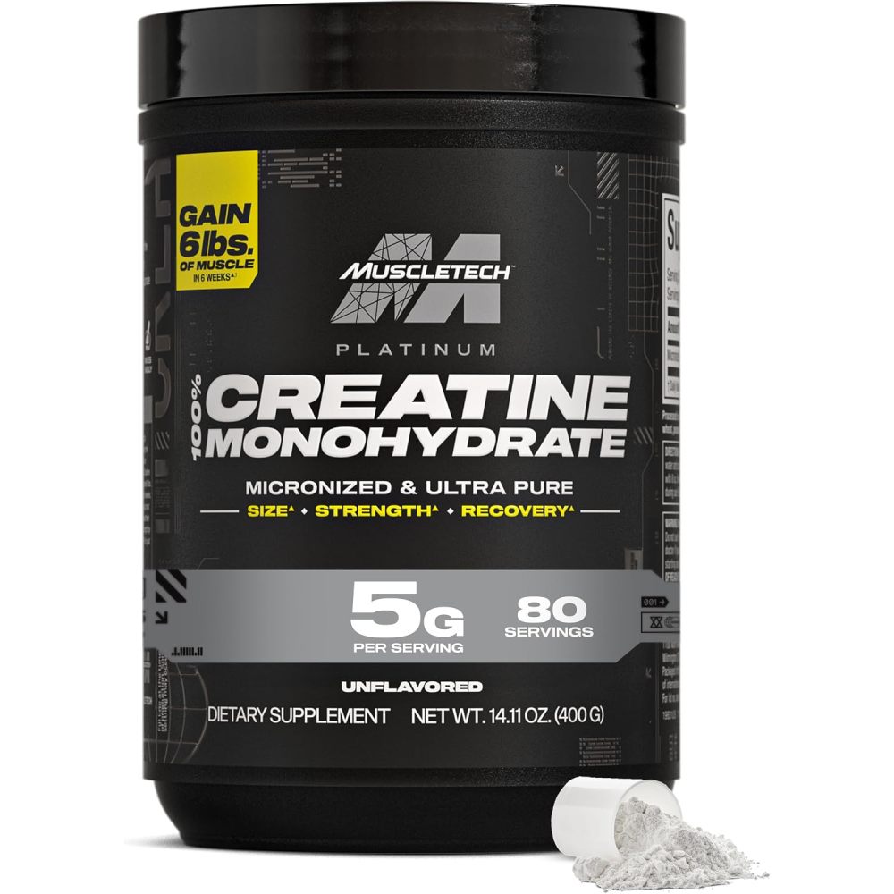 Muscletech platinum creatine - Enhance Muscle Strength & Increase Athletic Performance 400g