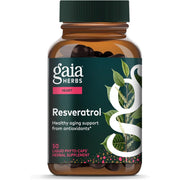 Gaia Herbs Resveratrol 150, Beauty & Radiance Antioxidant Supports Hair, Skin & Nails 50 Liquid Phyto-Capsules
