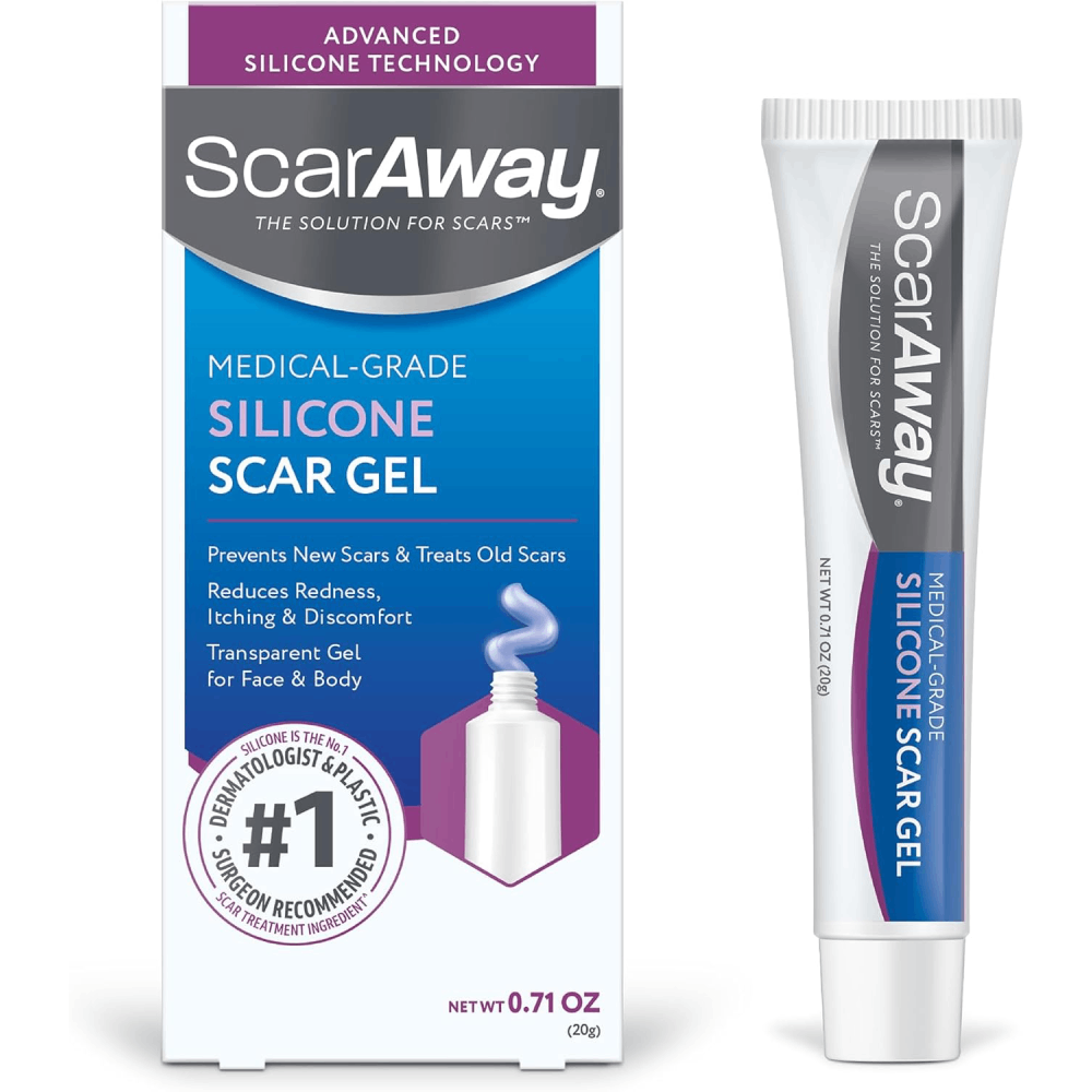 ScarAway Silicone Scar Gel For the Treatment of Scars & Post-surgical marks 20g