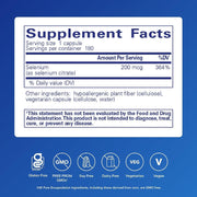 Pure Encapsulations Selenium Citrate Supports Antioxidants, Immune System Health, and Thyroid Function180 Caps