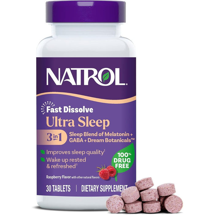 Natrol Ultra Sleep To Support Healthy Sleep and Relaxation 30 Tablets