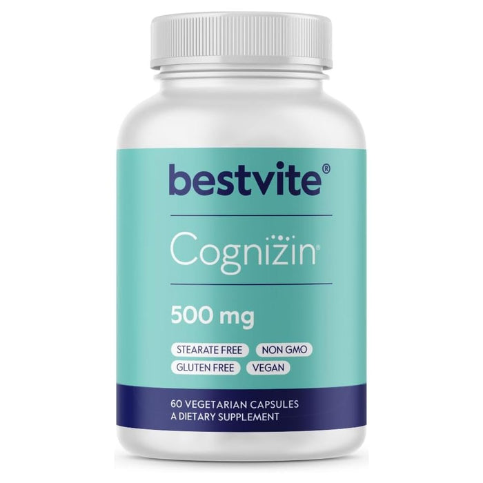 Bestvite Cognizin 500mg Supports Brain Health and Cognitive Function 60 Veg Caps