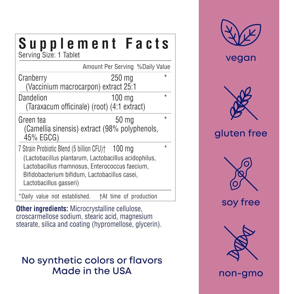 Her Own Uti Relieve & restore 30 Veg Tablets