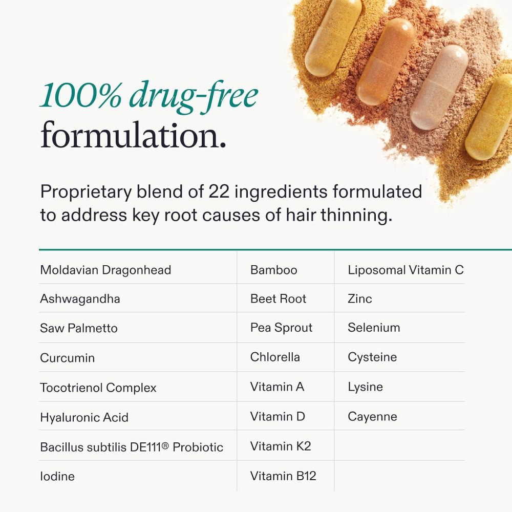 Nutrafol Womens Vegan To Support Women’s Hair Health From Within 120 Caps