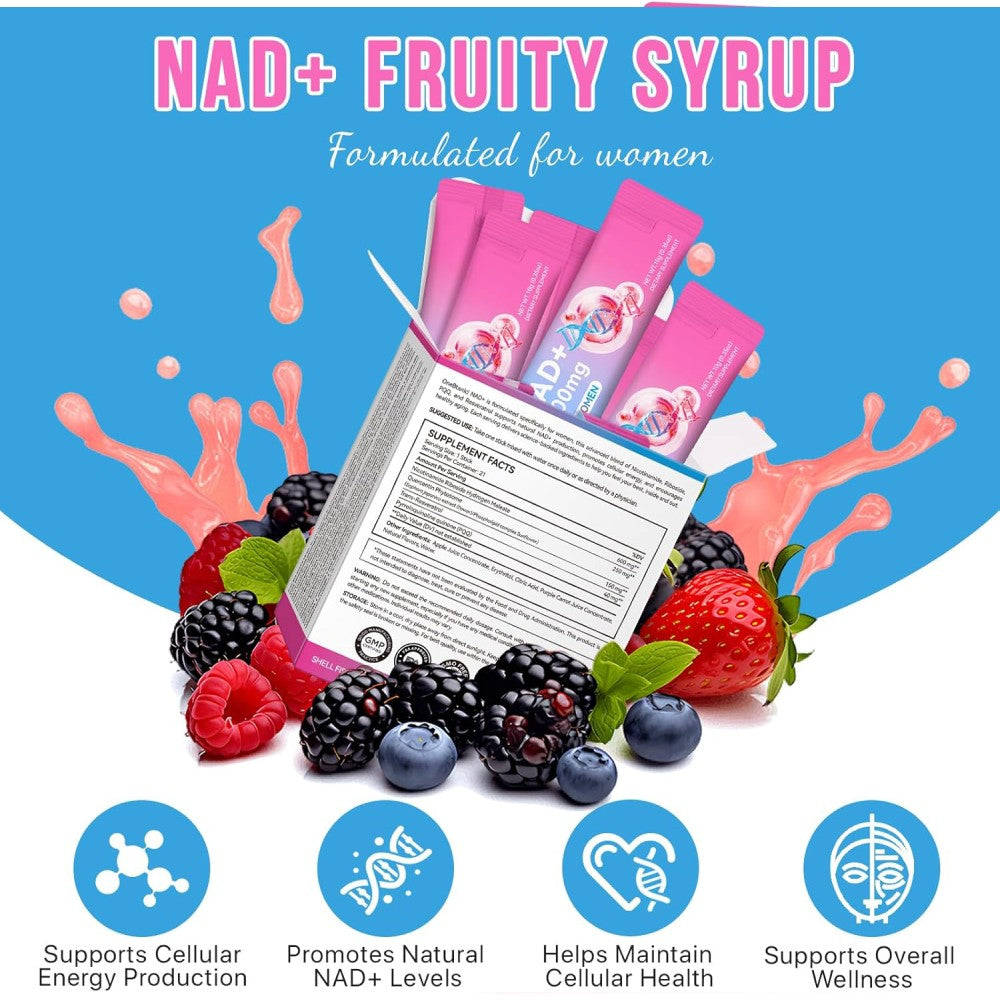 One Btanicl Nad+ 1000mg For Women To Support Women’s Cellular Energy and Overall Wellness 21 Sticks