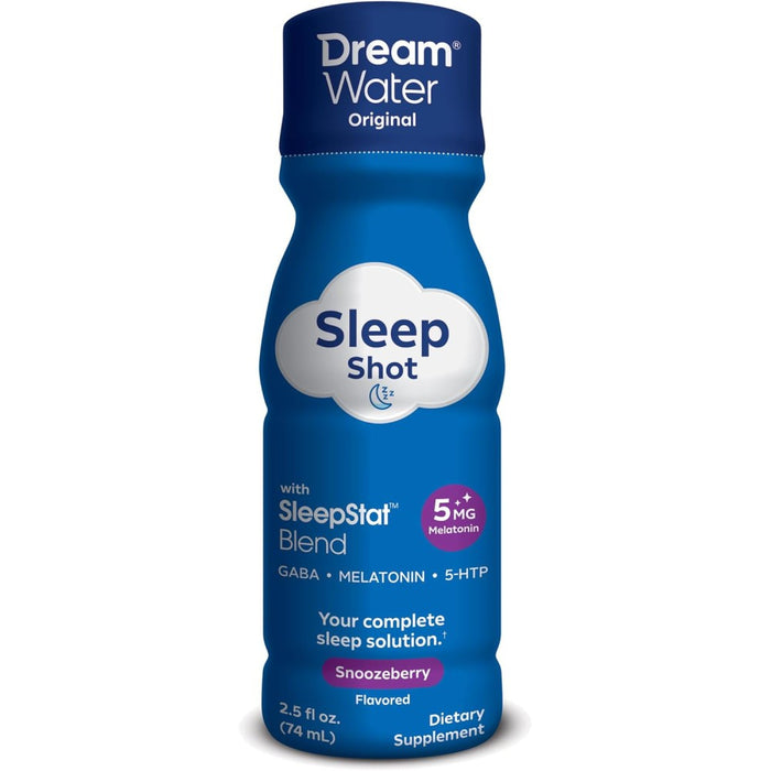 Dream Water Sleep Shot with Sleepstat Blend 5mg Melatonin To Support Relaxation and Healthy Sleep 74ml