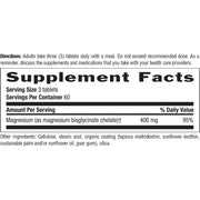 Country Life Chelated Magnesium Glycinate 400mg To Support Muscle and Nerve Function, Energy Production, and Healthy Bones 180 Tablets