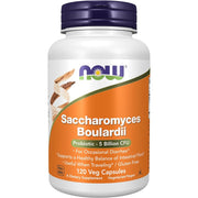 Now Foods Saccharomyces Boulardii1000mg Probiotic + 5 Billion CFU For Intestinal Support and Occasional Diarrhea 120 Veg Capsules