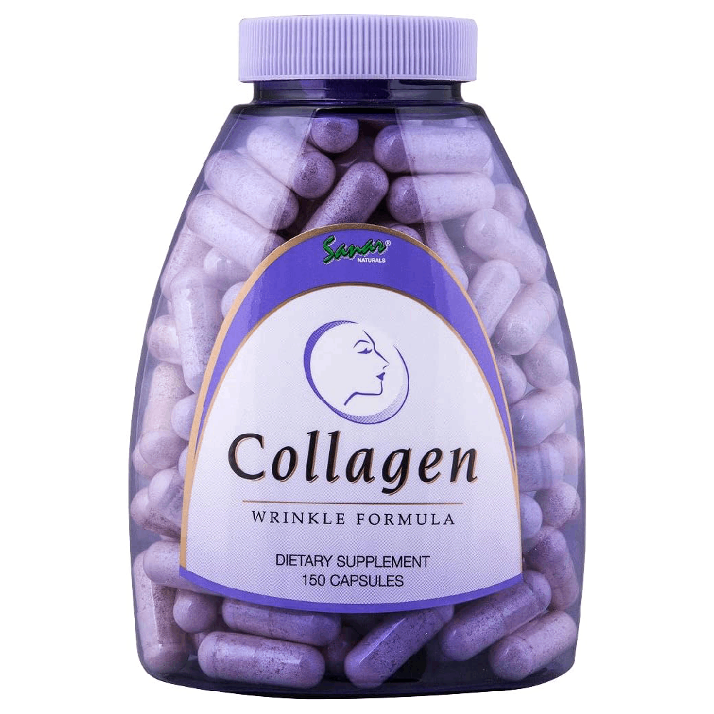 Sanar Naturals Collagen Pills with Vitamin C, E Wrinkle Formula Supports Hair, Nail, Skin, Joint & Bone Health Hydrolyzed Collagen for Women & Men Supplement Grass Fed Non-GMO 150 Capsules