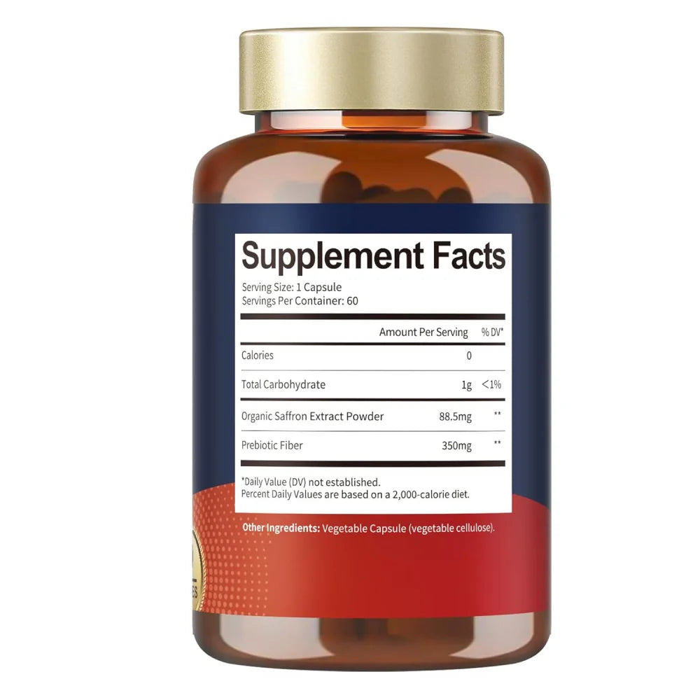 Totaria Saffron Extract 88.5mg Support Mood Balance and Emotional Well-Being 60 Caps