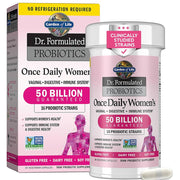 Garden of Life Dr. Formulated Probiotics for Women & Prebiotics, 50 Billion CFU for Women’s Daily Digestive Vaginal & Immune Health, 30 Vegetarian Capsules