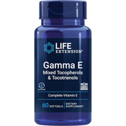 Life Extension Gamma E Mixed Tocopherols & Tocotrienols Supports Heart Health, Boosts Immune Function, and Provides Powerful Antioxidant Protection To Help Defend Cells Against Free Radical Damage 60 Softgels