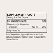 Thorne Magnesium Glycinate To Support Relaxation, Promote Restful Sleep, and Maintain Healthy Muscle and Nerve Function 90 Capsules